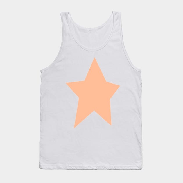 Peach Fuzz Star Pantone Color of the Year 2024 Tank Top by ellenhenryart